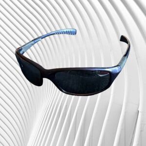 90s Navy Wrap Sunglasses